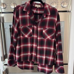 Cloth & Stone flannel plaid shirt in perfect condition